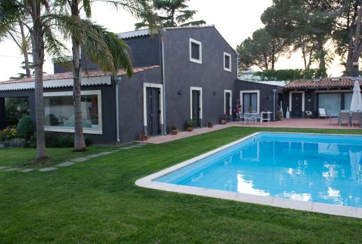 Elegant villa with pool, restored