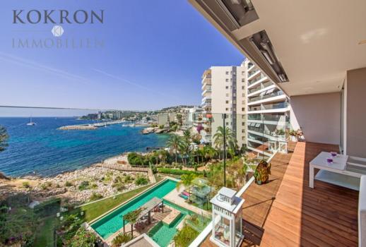 Apartamento con terraza con fantásticas vistas al mar en una zona selecta - ¡sin comisión para el comprador!