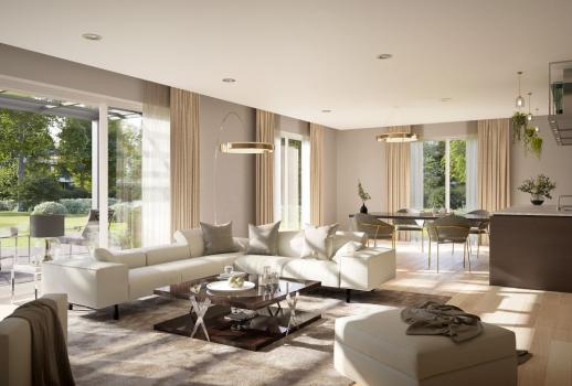 Първокласен нов градински апартамент на 2 етажа на отлично място в Мюнхен-Лайм