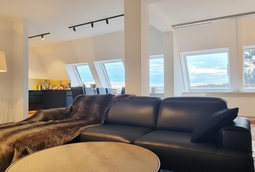 Apartament typu penthouse z widokiem