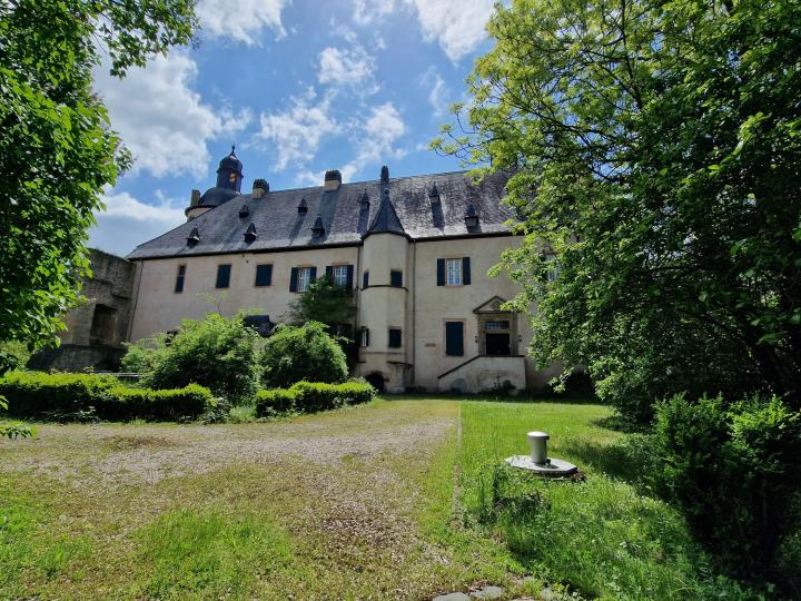 Weser Renaissance moated castle in North Rhine-Westphalia