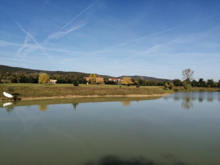 Välskött PLOT med sjö nära Sopron, Ungern