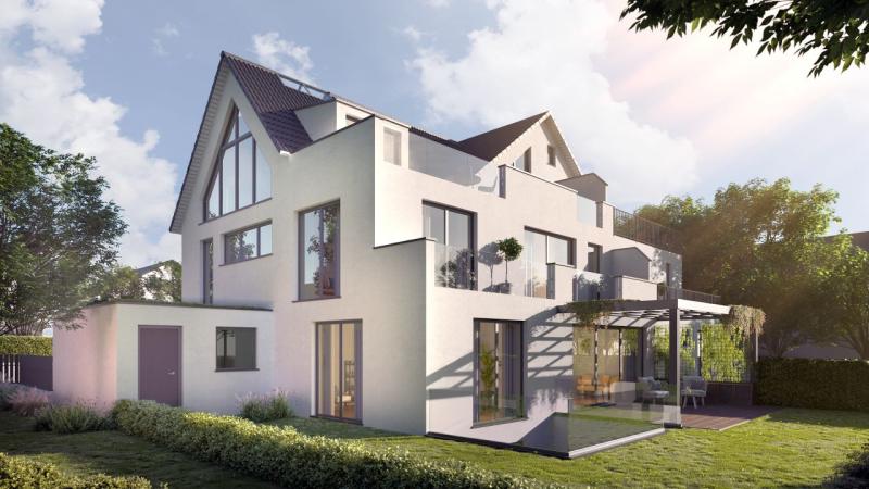 Prvotřídní nový zahradní byt na 2 podlažích v prestižní lokalitě v Mnichově-Laim