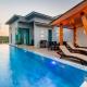A luxury villa with infinity pool on the island of Phuket in Thailand